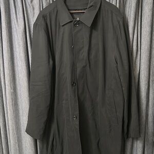 London Fog Men's Black Trench Coat